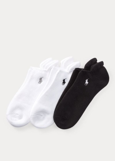 Women's Polo Ralph Lauren Cushioned Heel Low 3-Pack Socks | 501897NXG